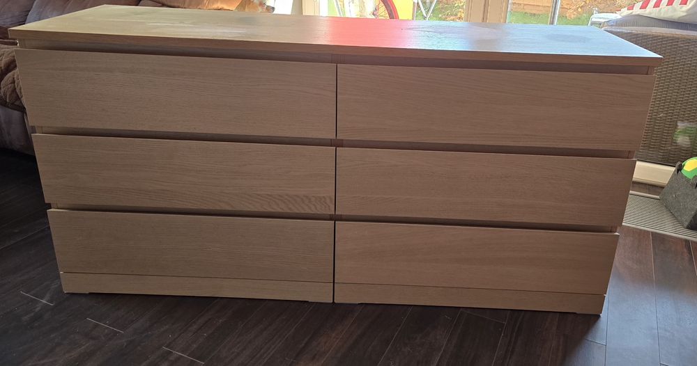 Komoda ikea malm 6 szuflad