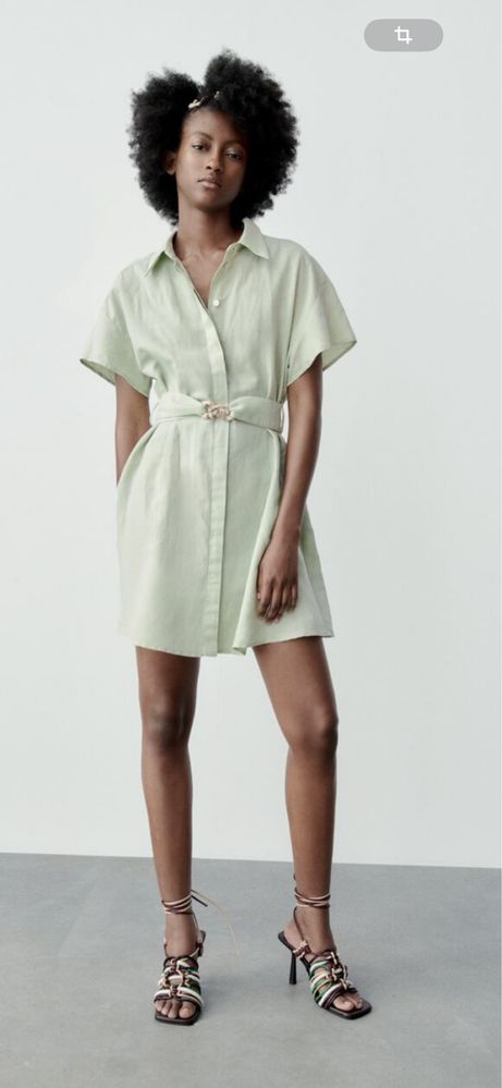 Zara льняное женское платье,сарафан!Новые коллеции!