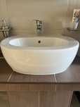 Umywalka nablatowa 60x50 z bateria