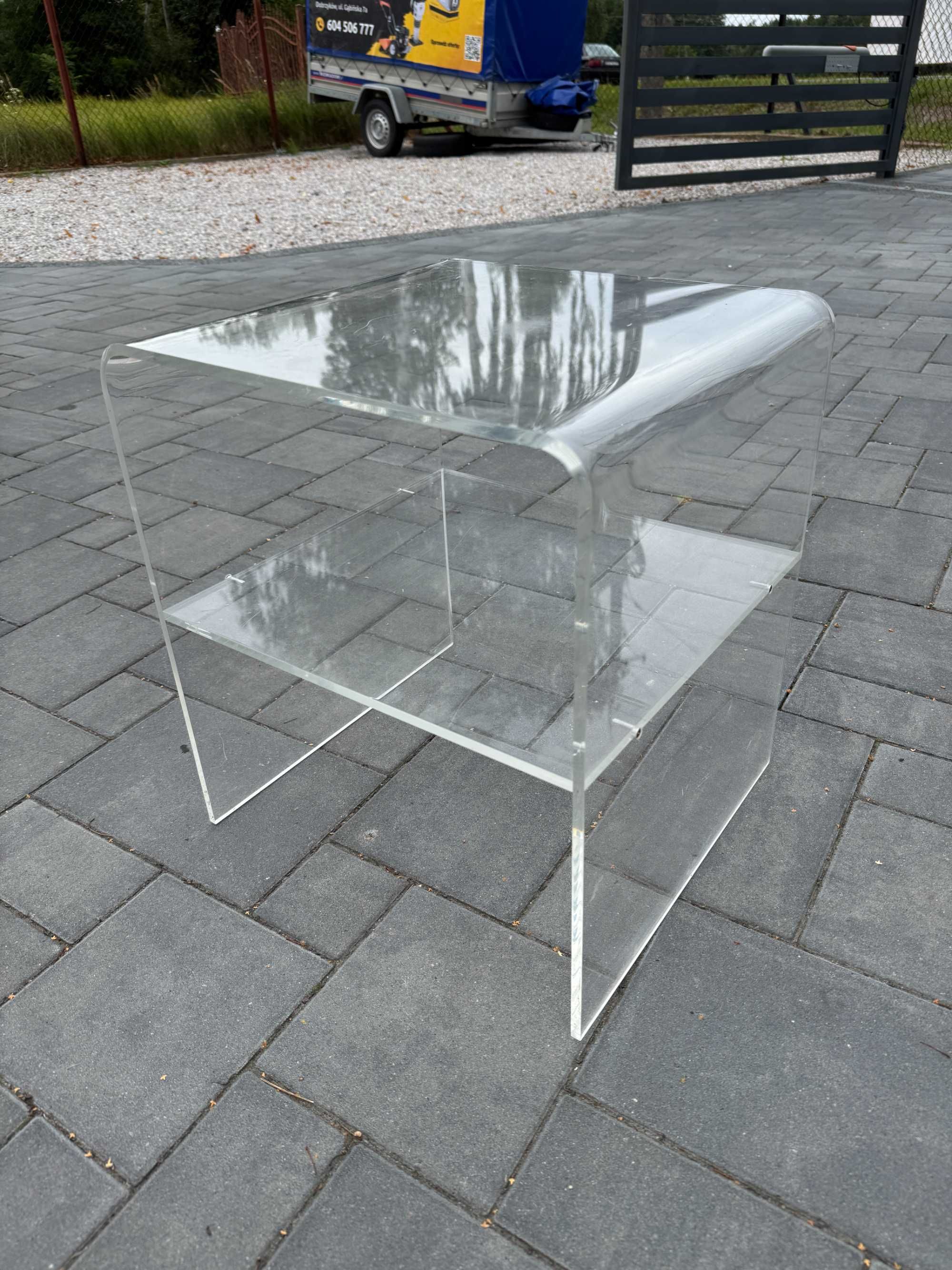 Stolik Plexiglass Plexi Vintage