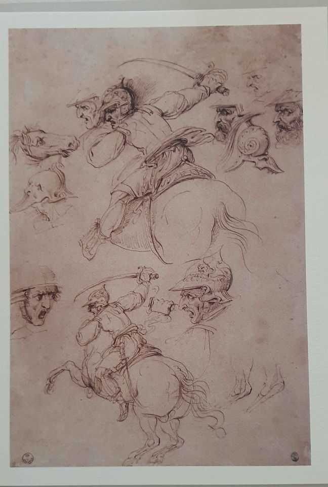 Coleção de impressões dos cavalos de Leonardo da Vinci