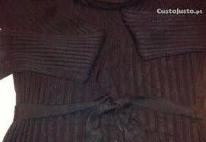Camisola Cadena de gola alta cor preto tamanho XL - Bom estado