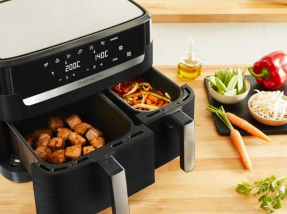 Tefal Frytkownica beztłuszczowa Dual Easy Fry EY901N10 8,3L XXL 2700W