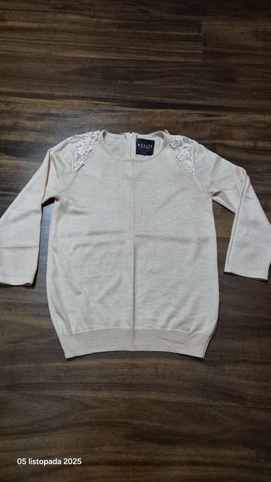 Swetetek damski pudrowyróż