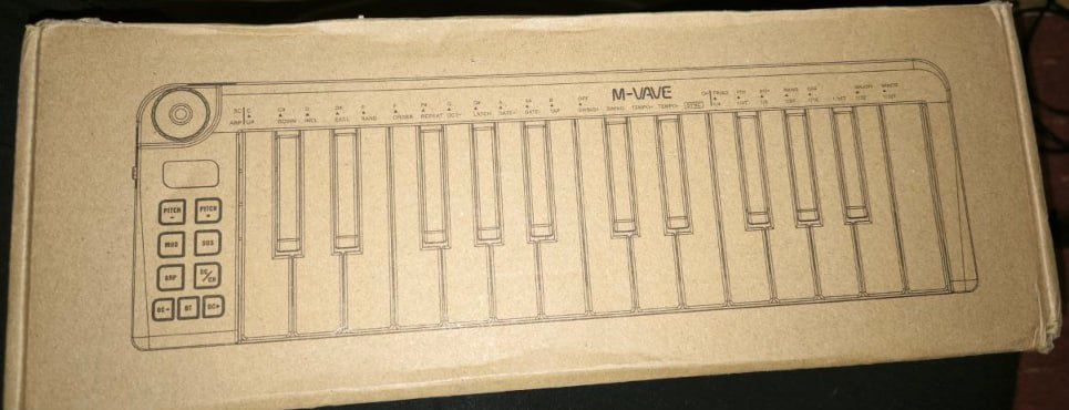 Портативная беспроводная mini MIDI клавиатура M-vave SMK-25 Bluetooth