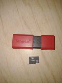 Дві флешки kingston 32 ГБ і micro USB 16 гб