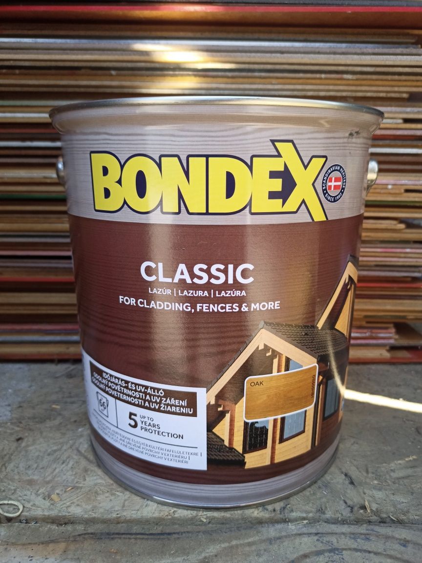 Lazura BONDEX classic 9 kolorów puszki 5 litrów nowe warto !!!