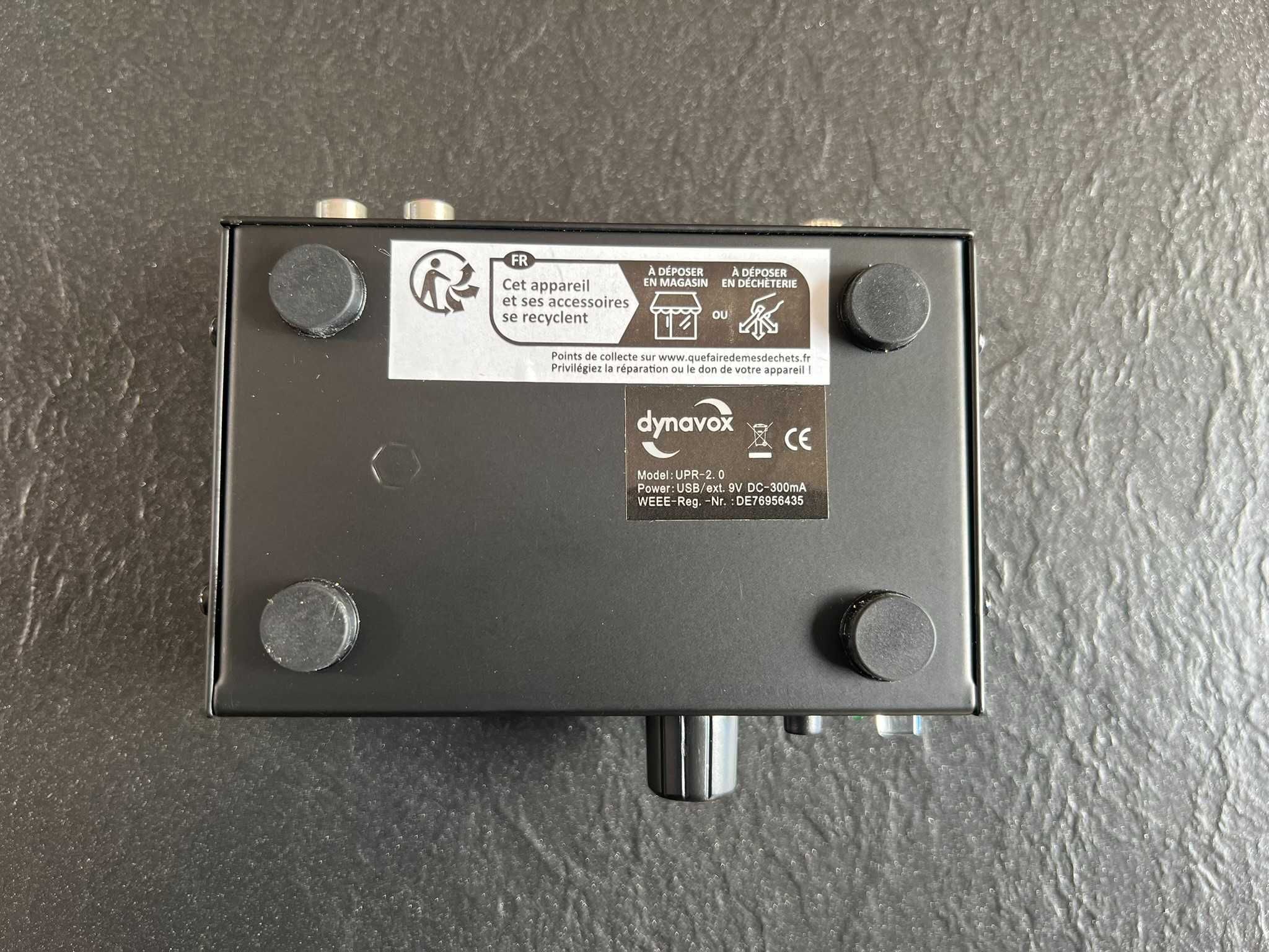 Dynavox Przedwzmacniacz gramofonowy z USB/UPR-2.0 czarny
