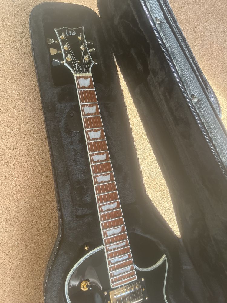 Gitara elektryczna LTD by ESP EC-256 Les Paul Single Cut Piękna Czarna