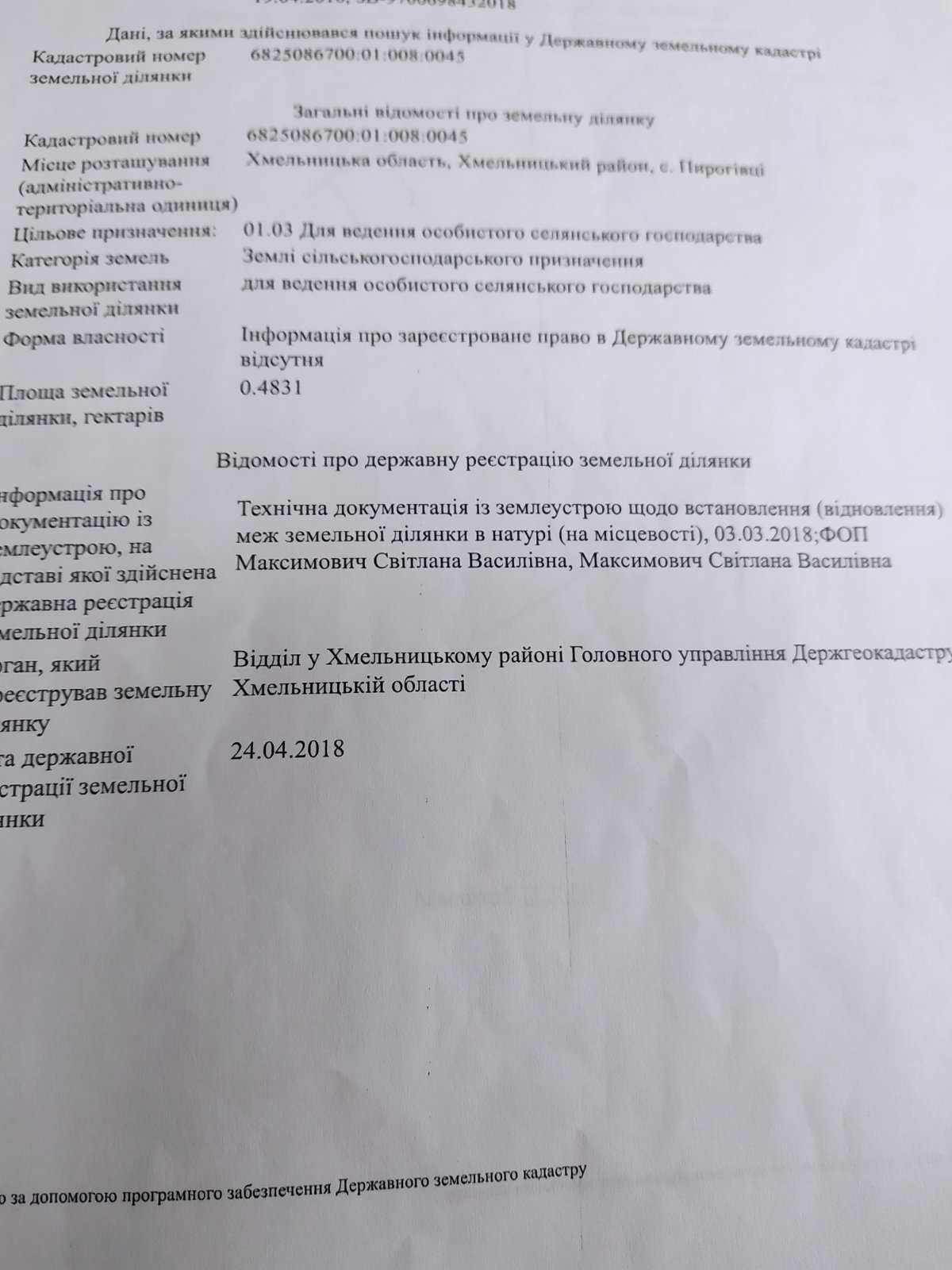 продам земельну ділянку
