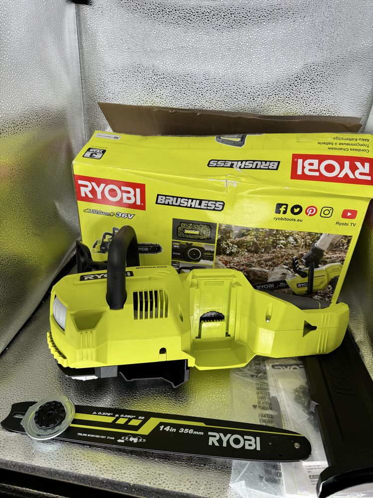 Пила цепная аккумуляторная Ryobi RY36CSX35A-0 (каркас) електропила