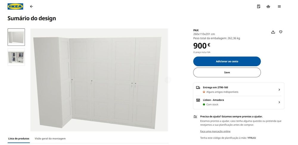 Roupeiro Ikea PAX