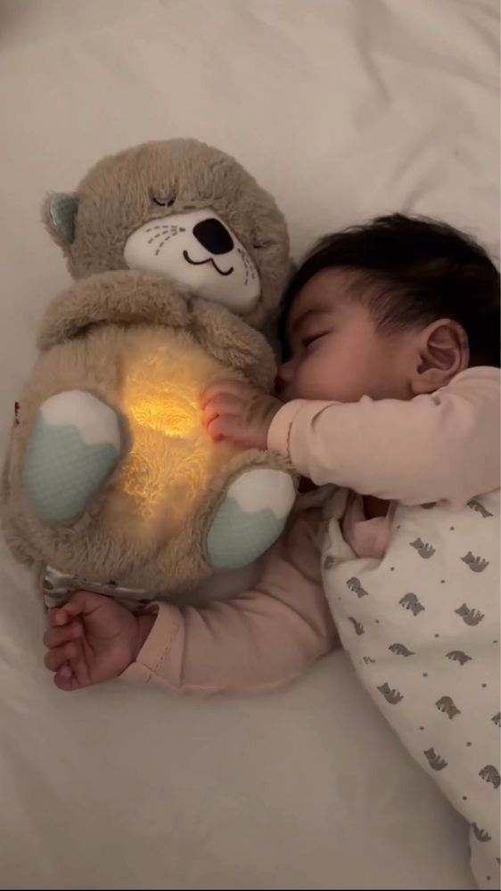 Нічник видреня/дихаюче видреня/ іграшка для сну/ ведмедик дихає