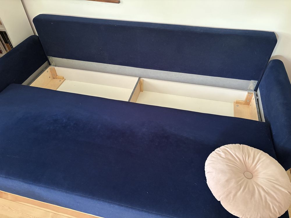 Granatowa Sofa IKEA GRUNNARP 3‑osobowa