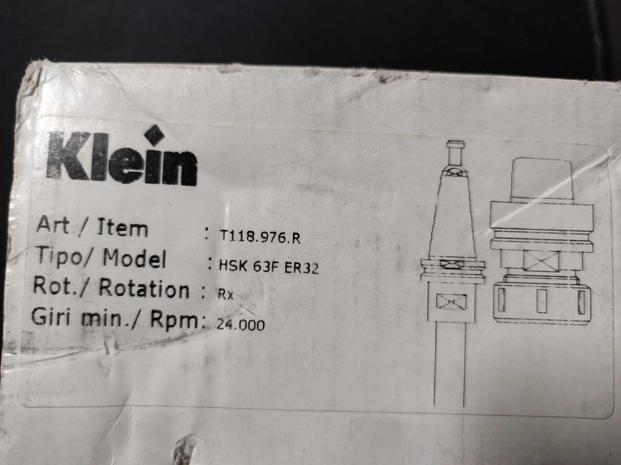 KLEIN UCHWYT HSK 63F na tulejki zaciskowe ER32