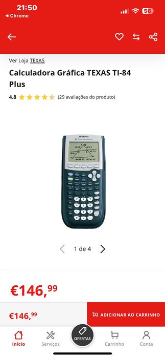 Calculadora  Texas TI-84 Plus
