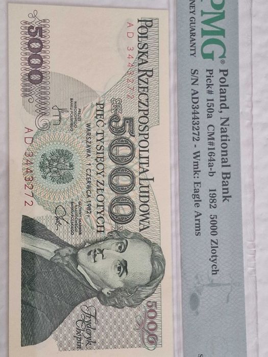 5000zł 1982 Chopin PMG67 !!