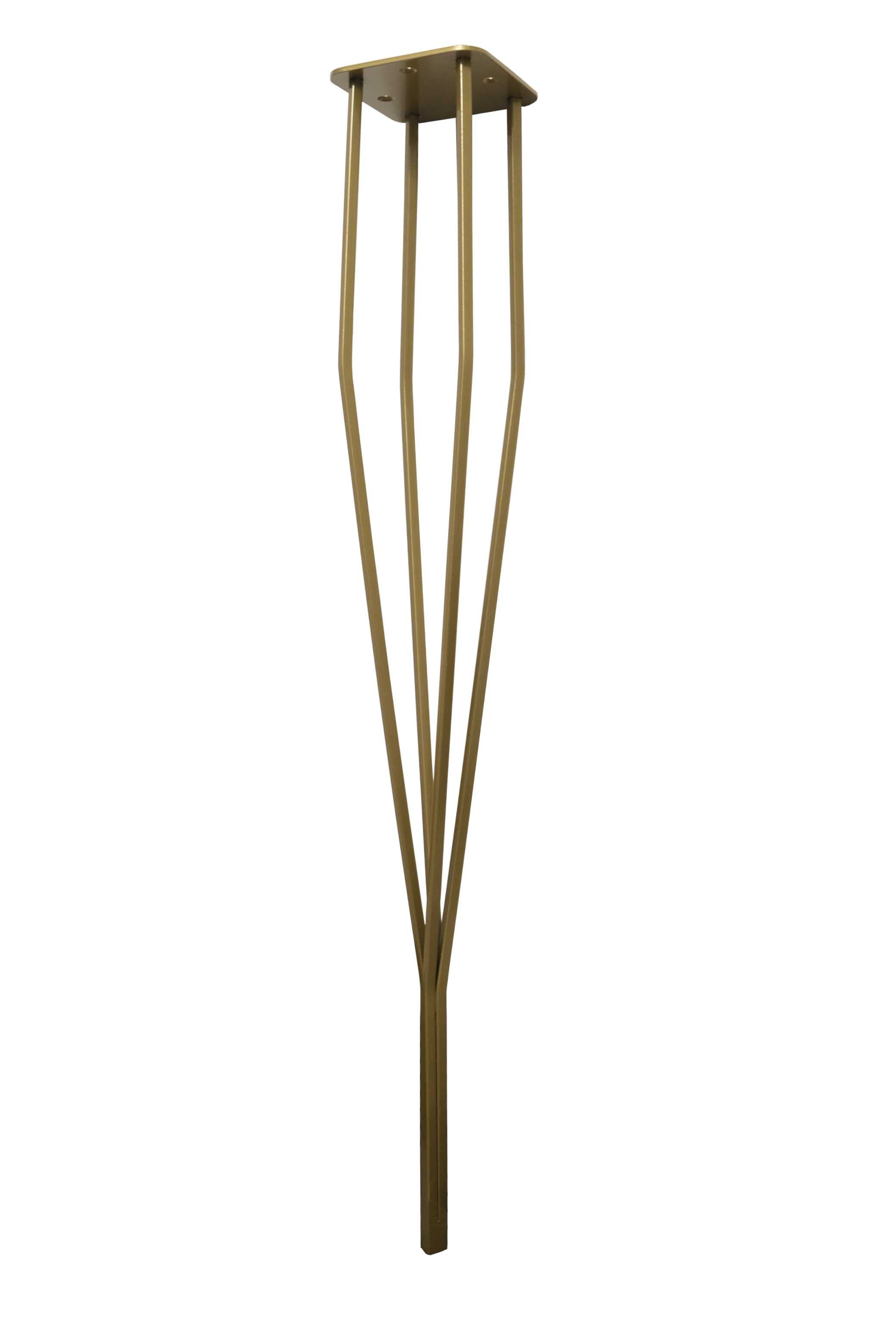 Noga metalowa do stołu Hairpin Legs Premium kolor złoty 72 cm 4 szt.