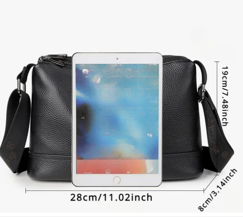 Шкіряна сумка через плече, нова