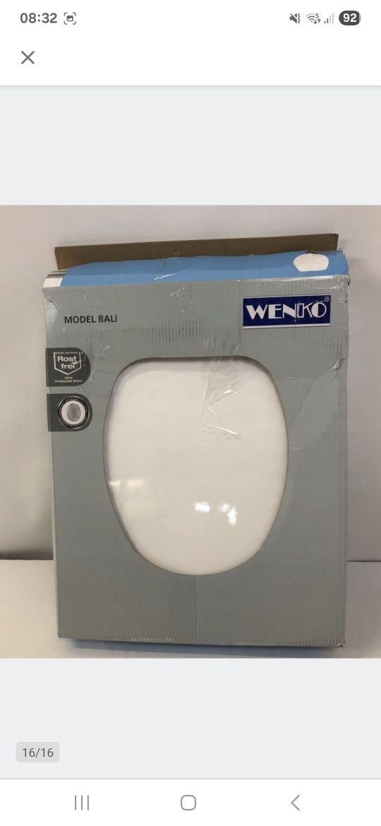 Deska sedesowa Wenko w biały duroplast