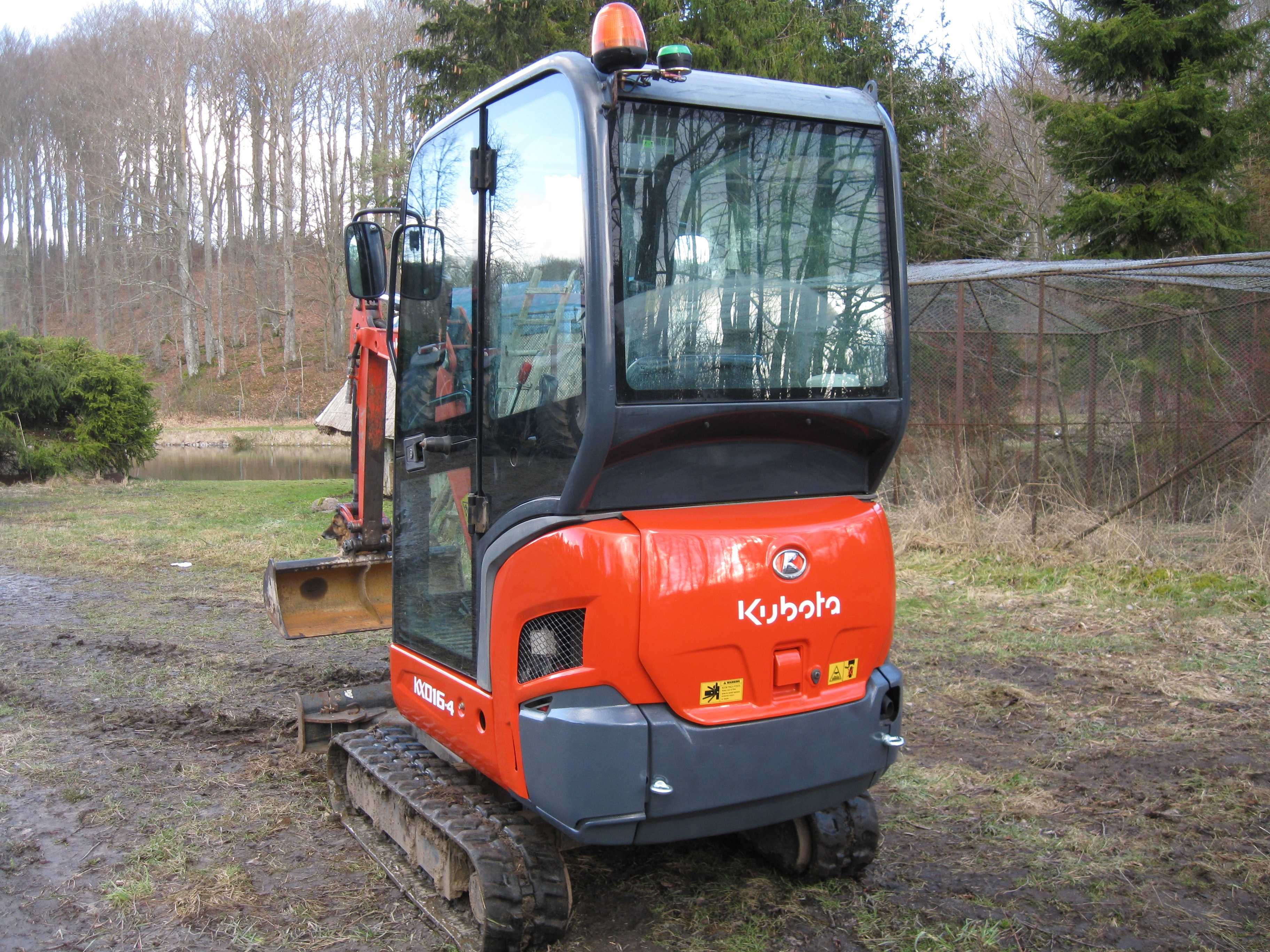 Minikoparka Kubota KX 016-4 z 2015r., JCB, CAT, Yanmar, jak nowa