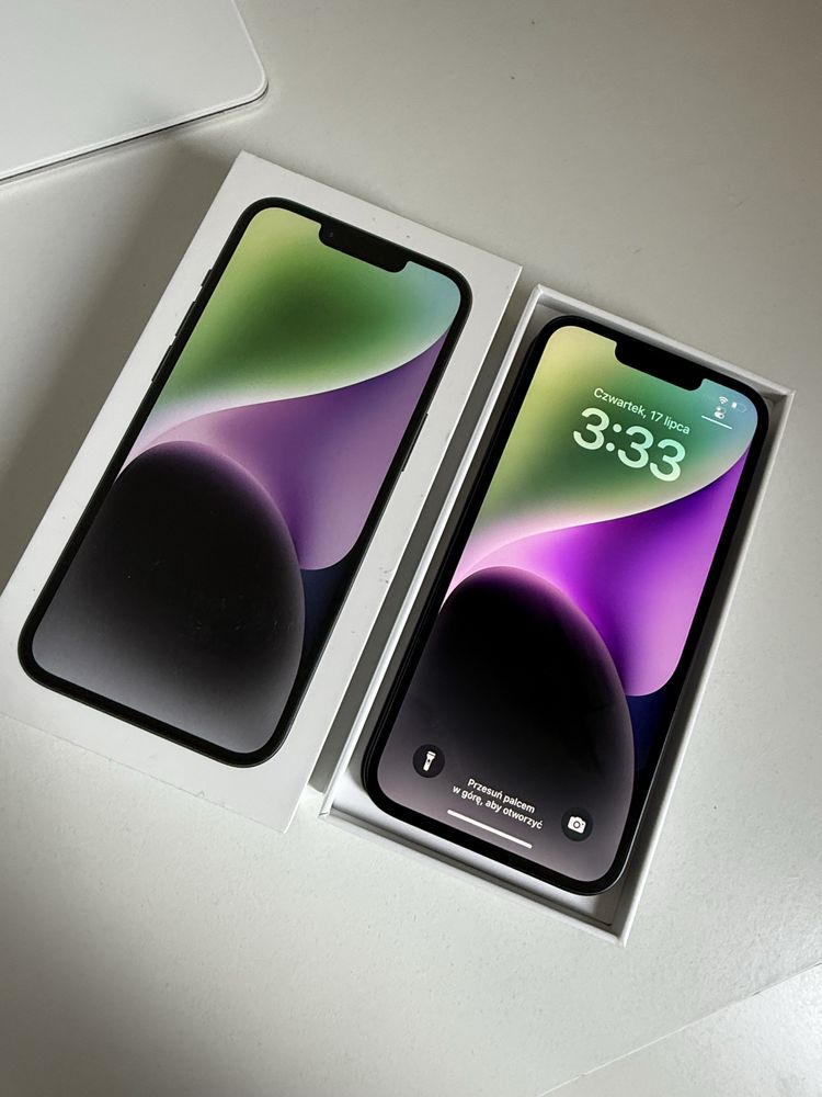iPhone 14 128gb Midnight Stan Idealny Bateria 100%
