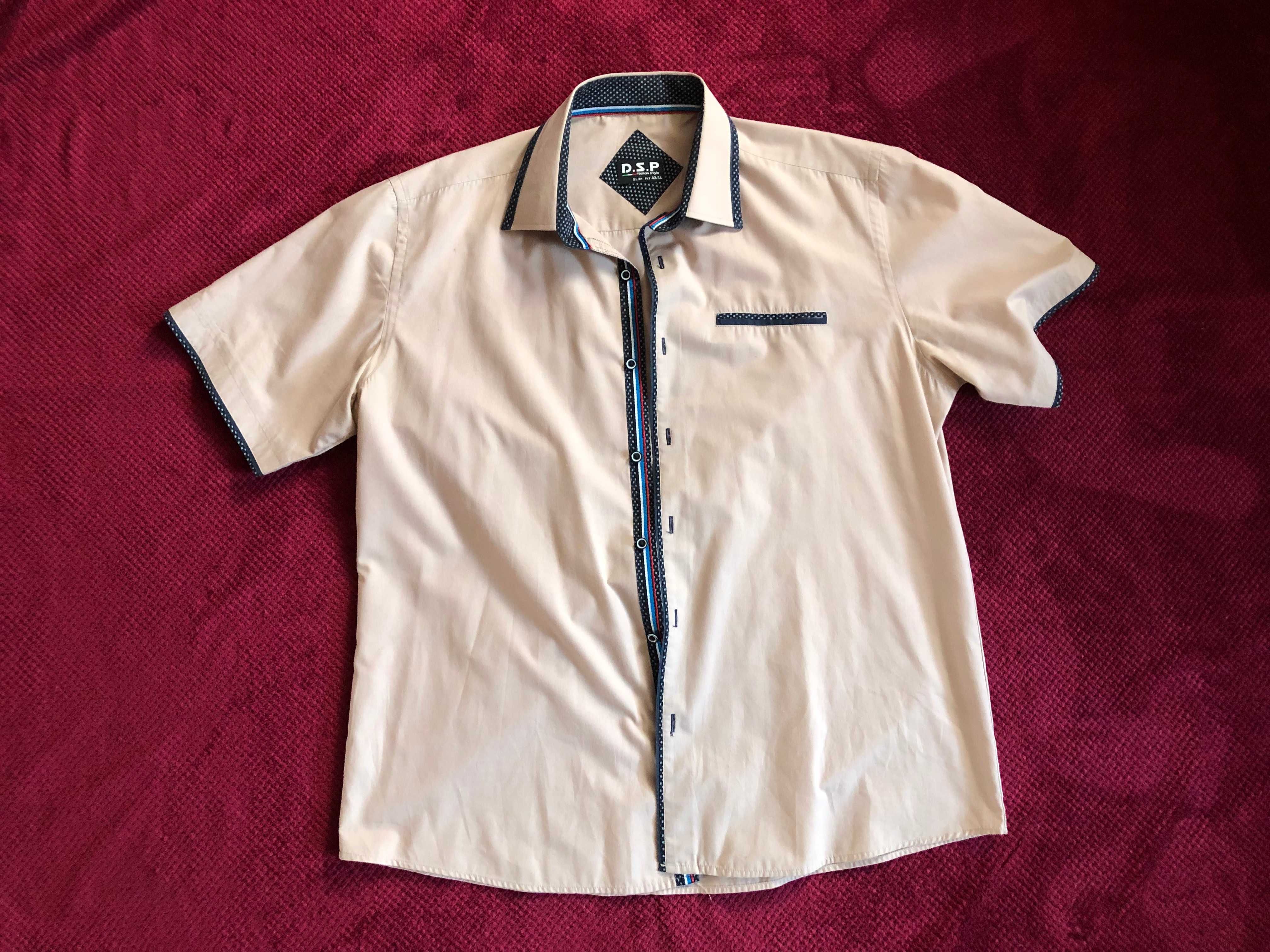 koszula D.S.P. / r.XL (43) / popielata / bdb