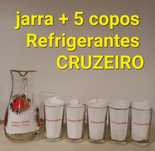 Rara jarra + copos Refrigerantes cruzeiro dos melhores primeiro