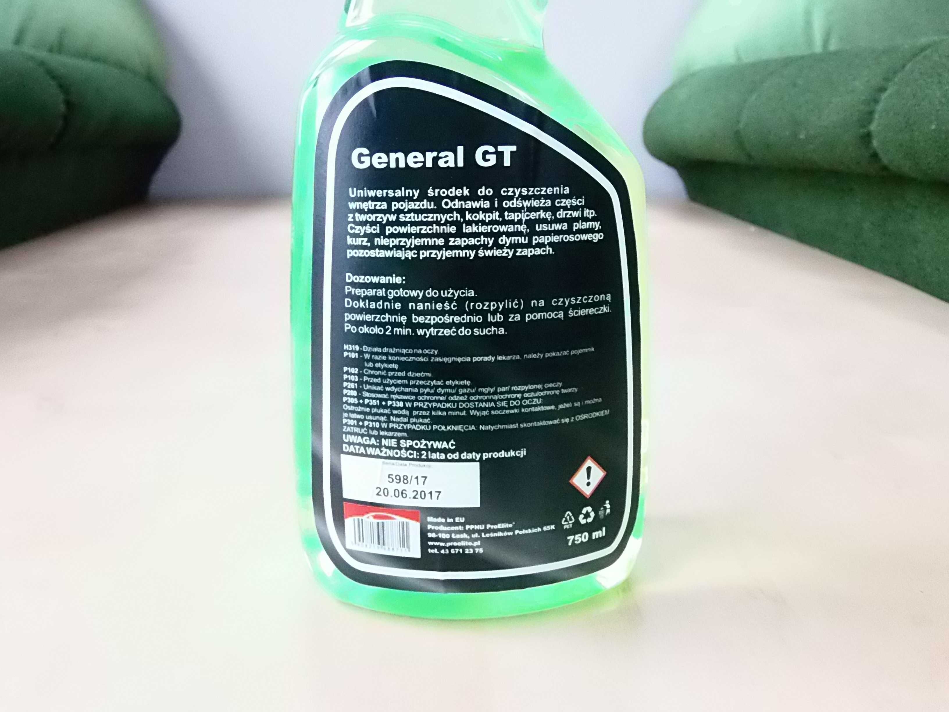 Płyn do Czyszczenia Wnętrza Samochodu Plastików PROELITE - GENERAL GT