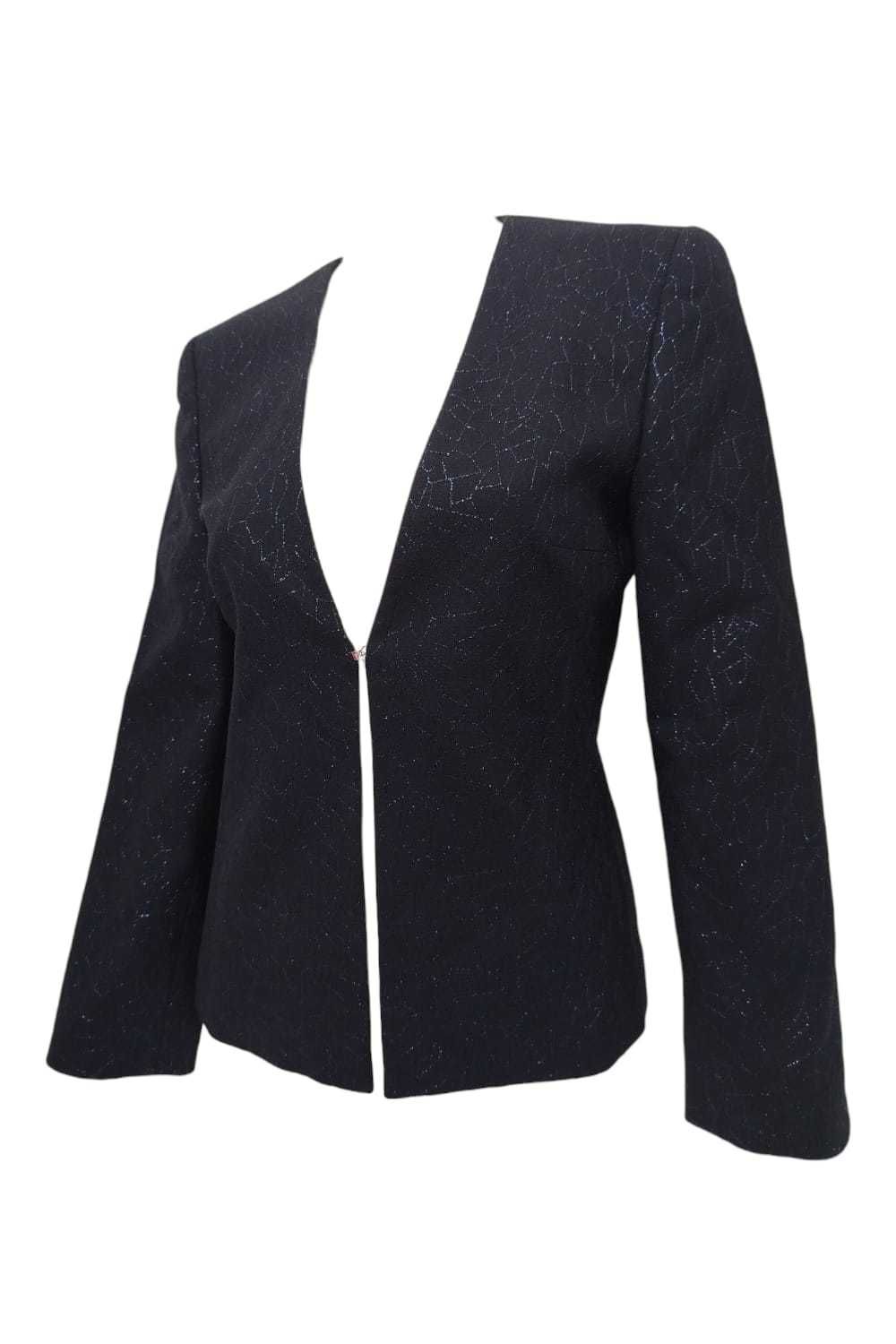 Vintage Shiny Wool Blazer Louis Feraud błyszczący wełniany żakie