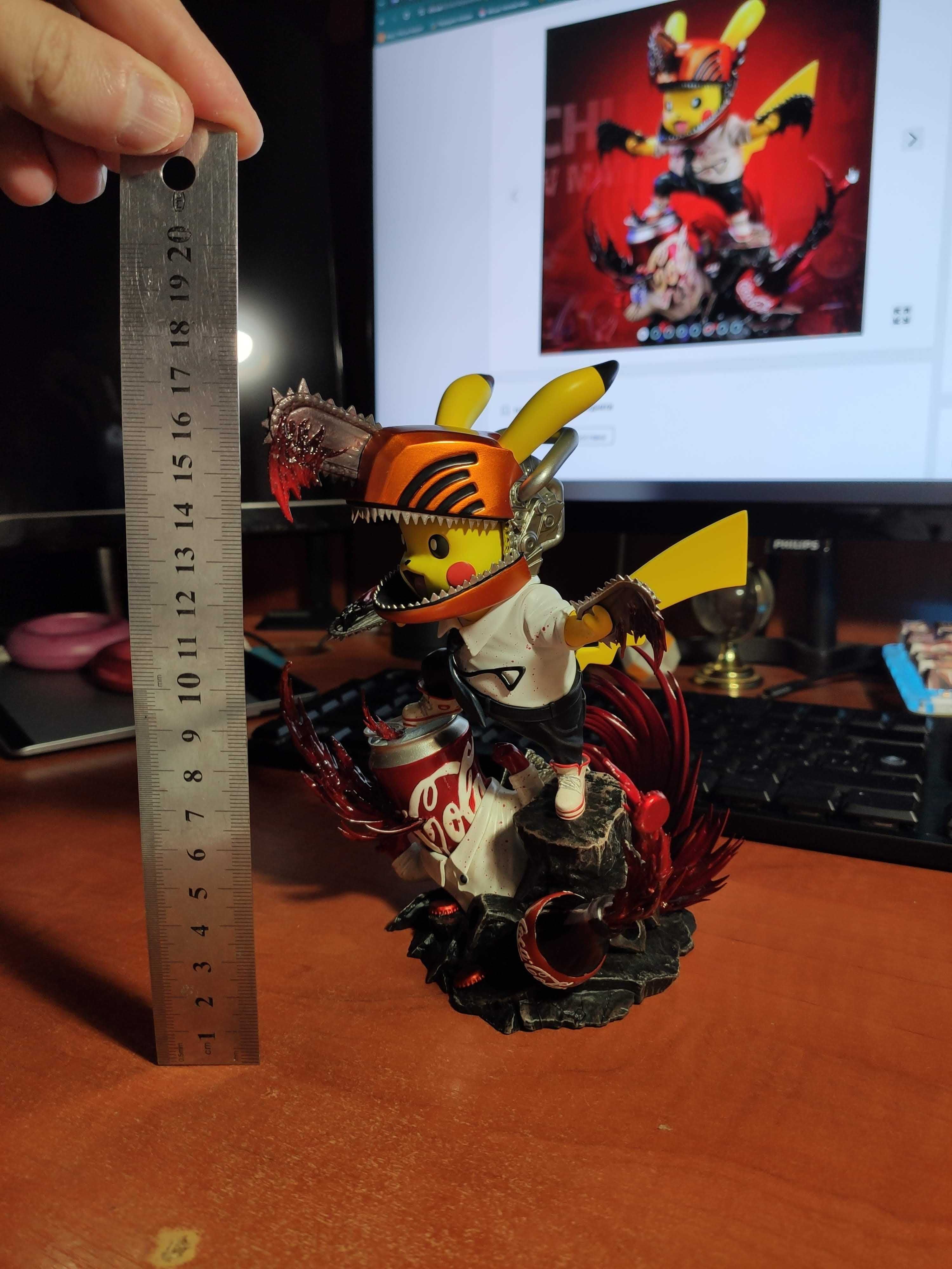 Фигурка WanJie Studio-Pikachu&Denji (Человек бензопила, Chainsaw man)