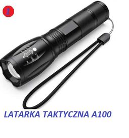 Latarka taktyczna A100 LED CREE T6 aluminiowa