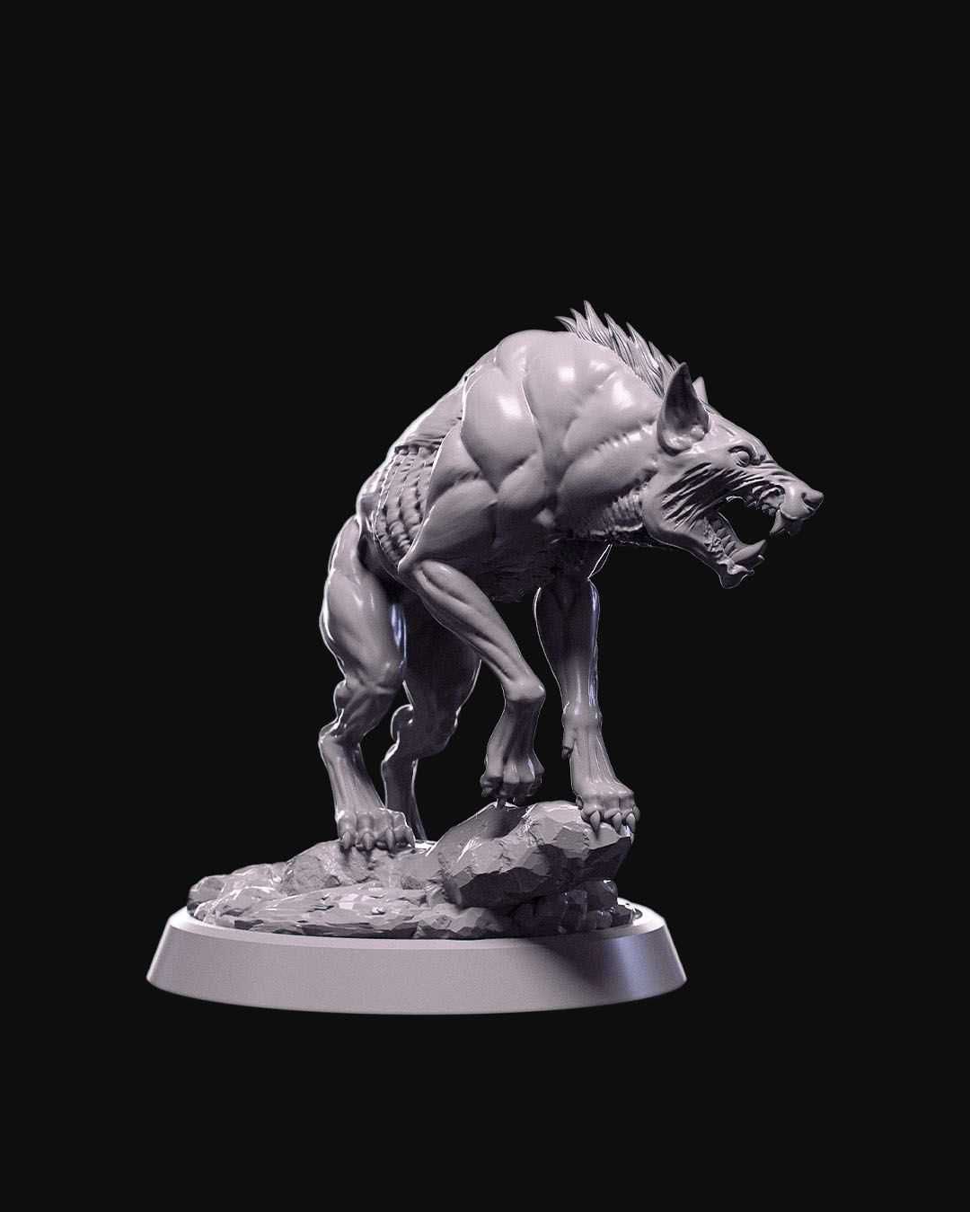 Piekielny Ogar Figurka 32mm 14K zgodna z DnD RPG