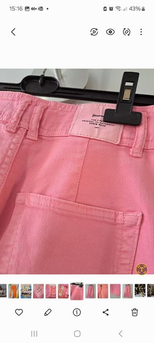 Calças  Stradivarius  rosa 34