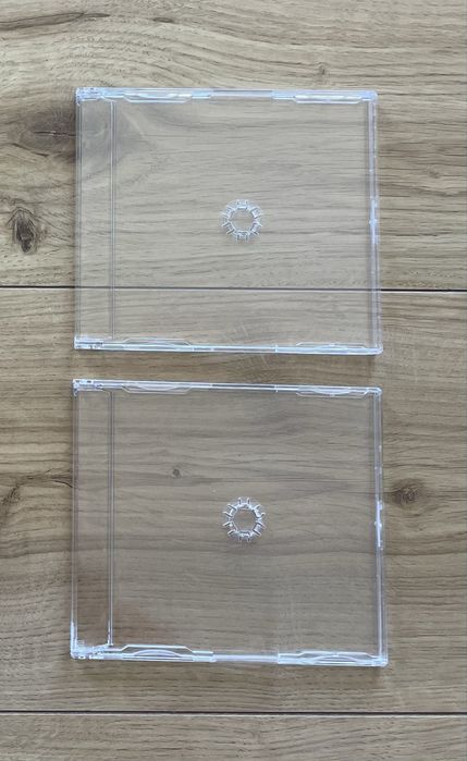 8 caixas de de cd’s slim transparentes