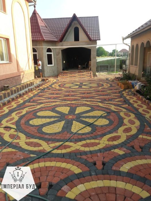 Цегла-конструктор кирпич КАЯ, бруківка, поребрик, брусчатка, тротуарна