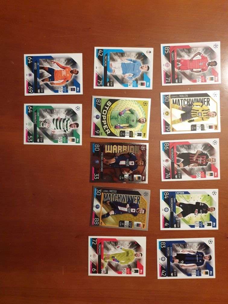 Topps 22/23 Futebol/F1 - Match/Turbo Attax Cartas