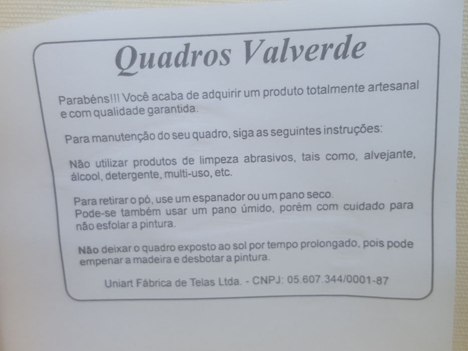 Quadro  em relevo  artesanal  do artista  Val Verde