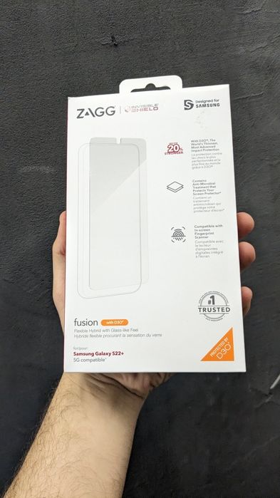 Топ Захисне скло плівка ZAGG Samsung Galaxy S22+ (Plus)