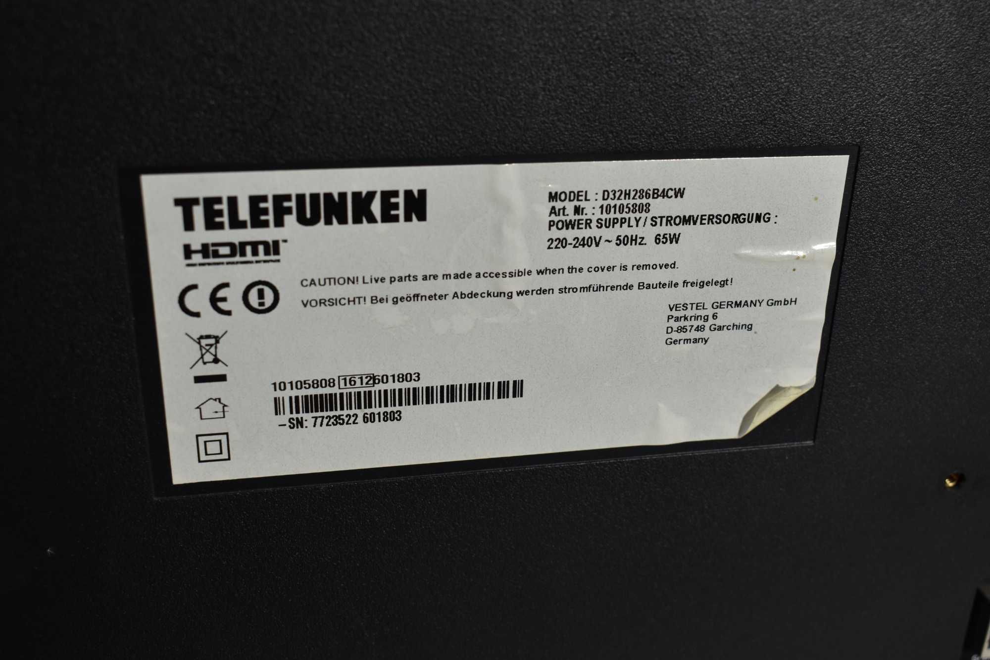 Telewizor Telefunken D32h286b4cw uszkodzony