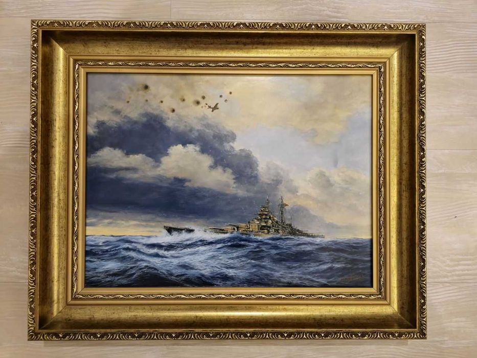 Sprzedam batalistyczny obraz olejny na płótnie A. Orliński