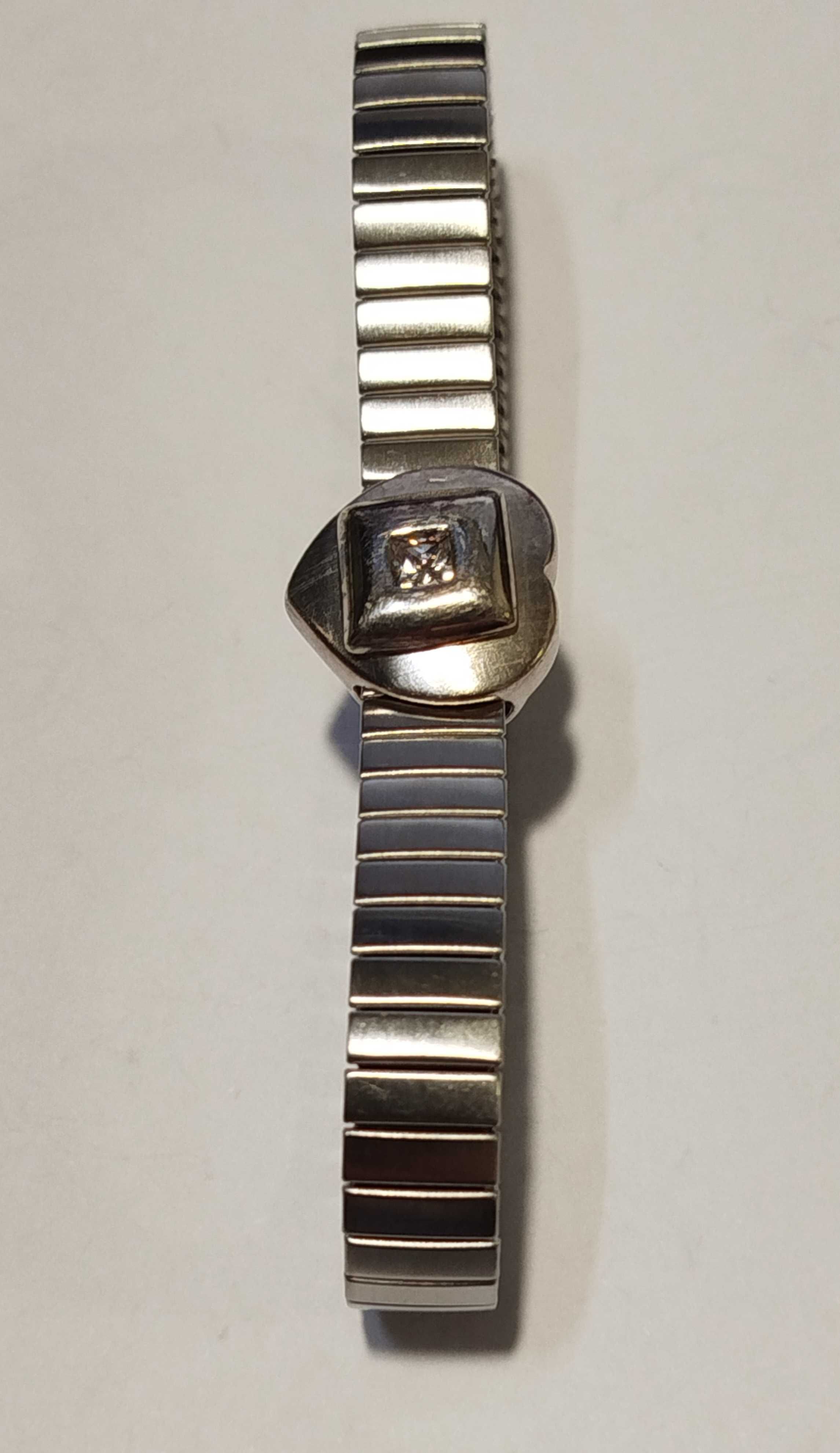 Pulseira/Bracelete extensível, em Aço e Prata