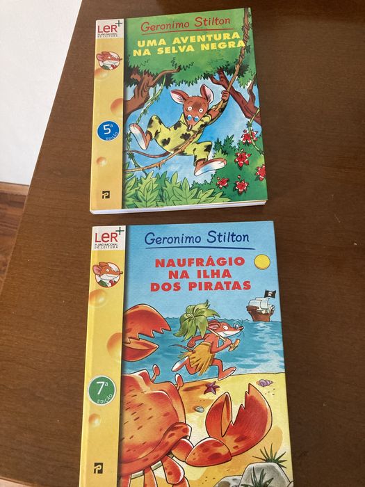 Conjunto 2 livros Geronimo Stilton