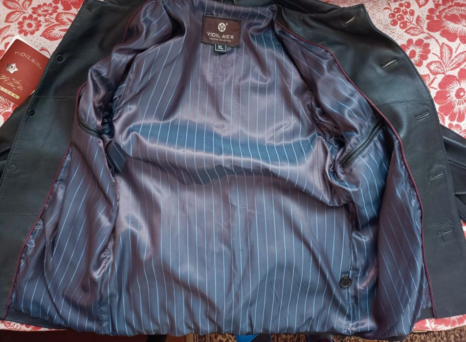 Кожаный пиджак куртка р.48-50 натуральная кожа