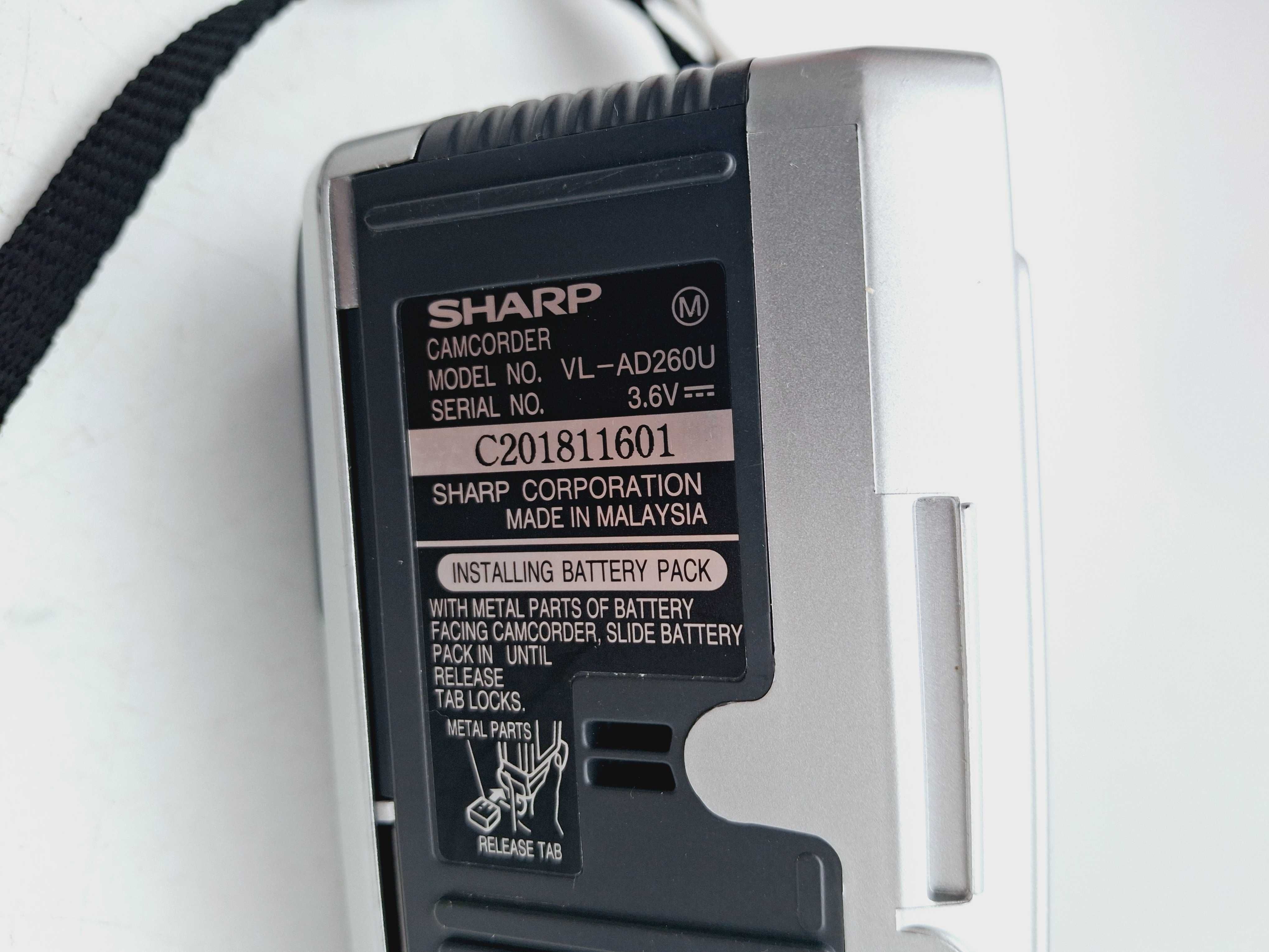 Kamera cyfrowa  Sharp VL-AD260 HI8 SmartMedia, wyświetla wideo OKAZJA!