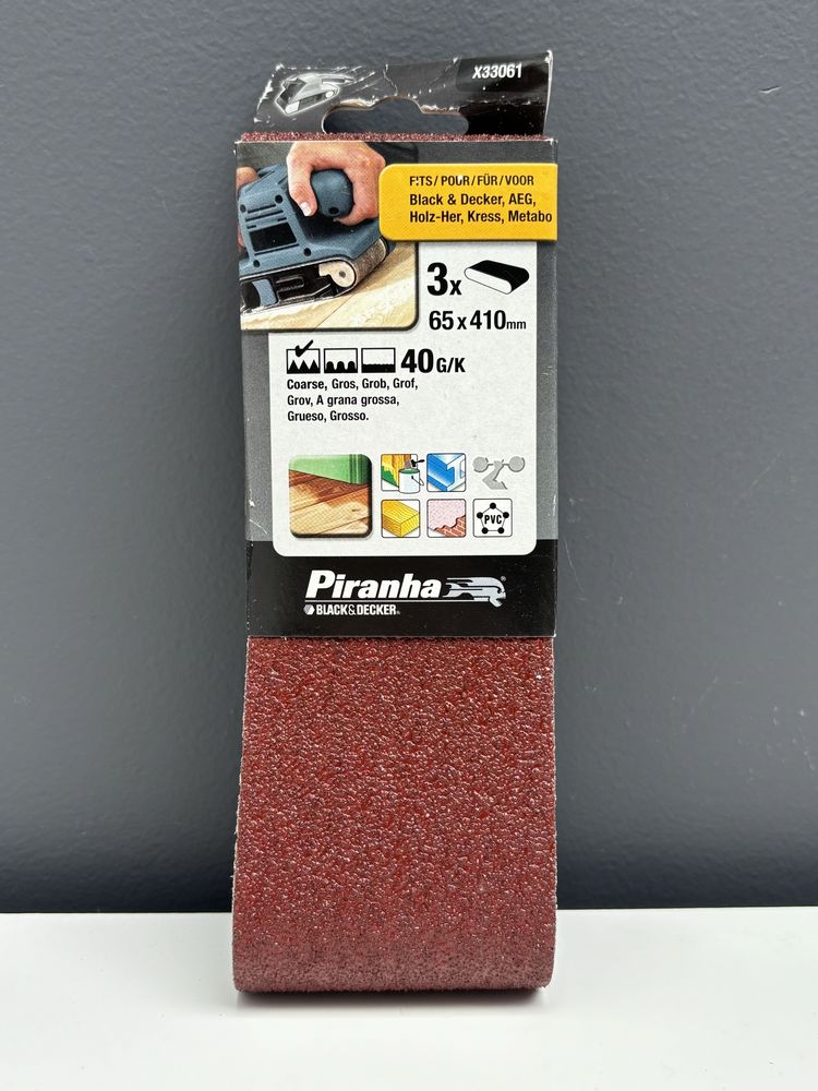 Black & decker Piranha taśmy ścierne, 65x410 mm do szlifierki