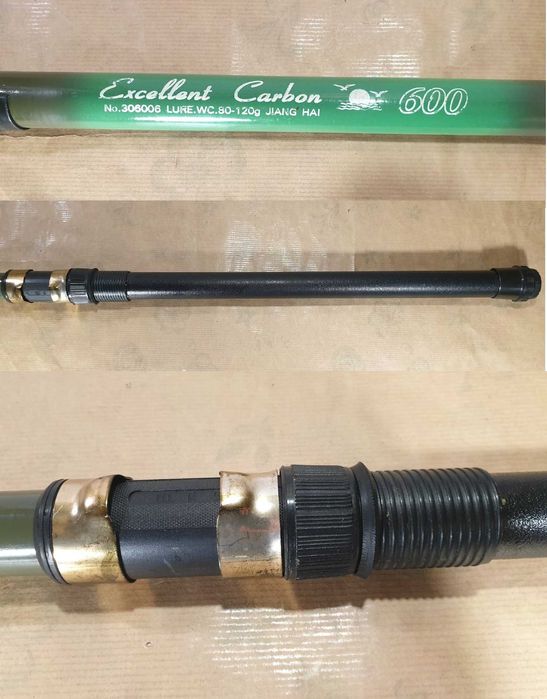 Удилище Excellent Carbon . 5,35 метра . Вес - 527 грамм .