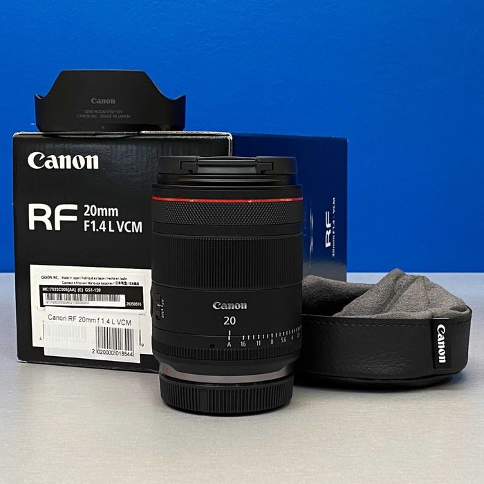 Canon RF 20mm f/1.4 L VCM (NOVA - 3 ANOS DE GARANTIA)