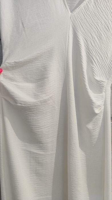 Sukienka długa  damska  kremowa wiosna lato okazja wesele Zara S