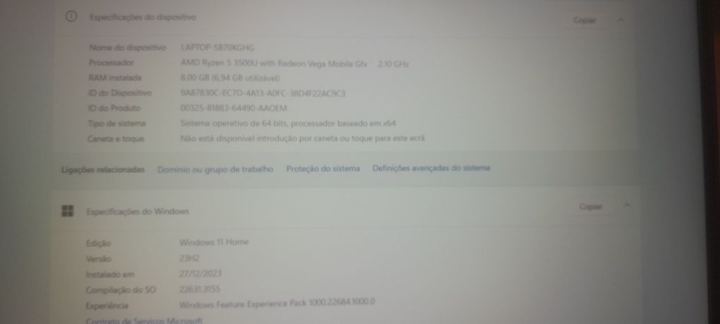 Vendo computador portatil